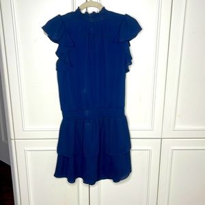 1. State ruffle sleeveless dress